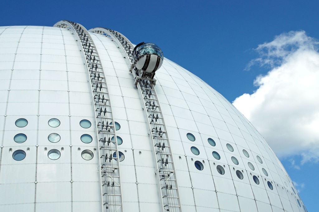 The SkyView of Ericsson Globe - Coolest Elevators