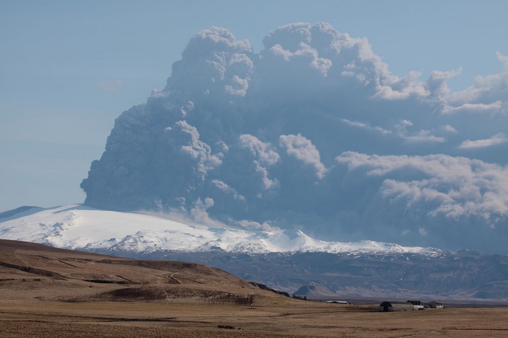 Eyjafjallajokull eruption of 2010. Houndreds of flights were cancelled