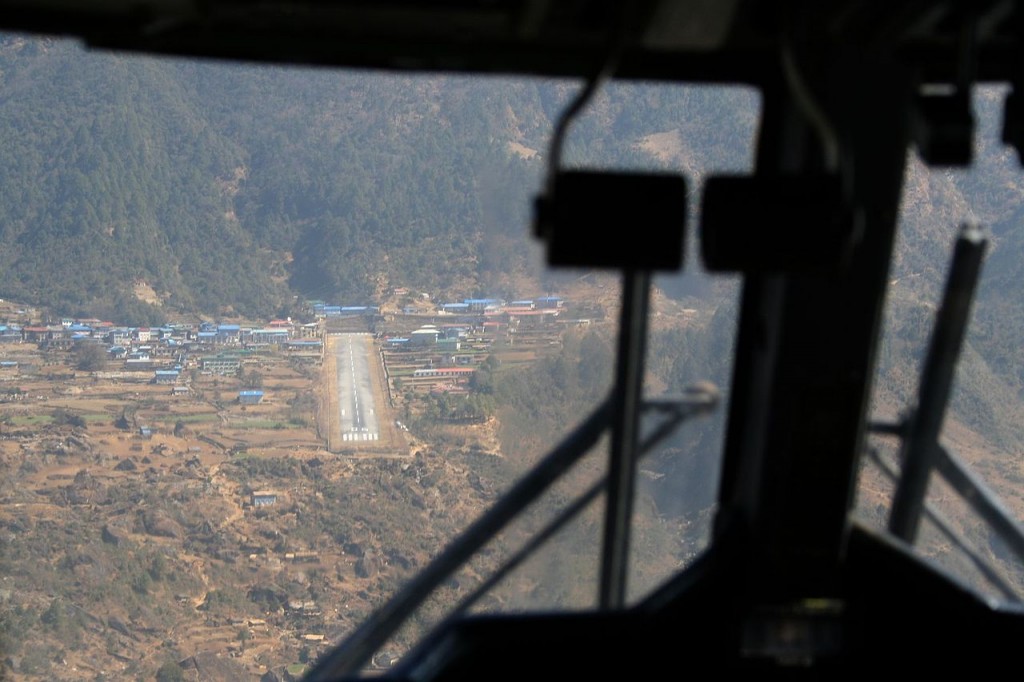 Lukla Airport, Nepal - the starting point to climb the Everest