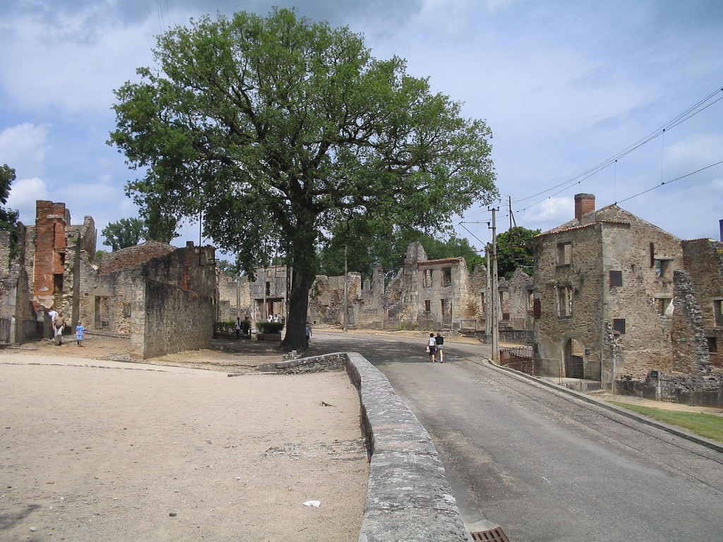 Oradour-sur-Glane - the entire population massacred by a German Waffen-SS company