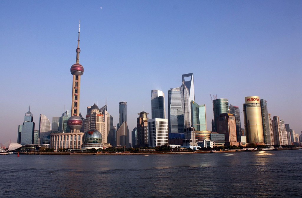 Shanghai. China produces 4.56% of the total oil production of the world