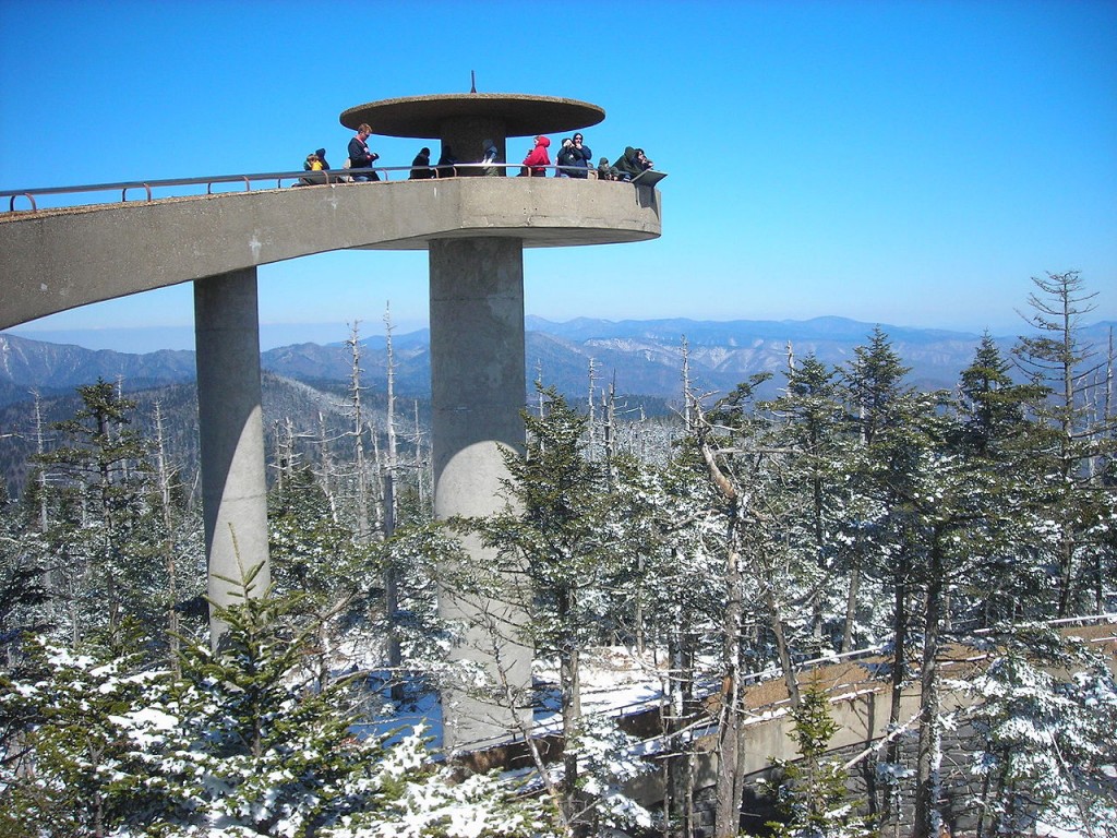 Clingman's Dome Tower at Great Smoky Mountains National Park