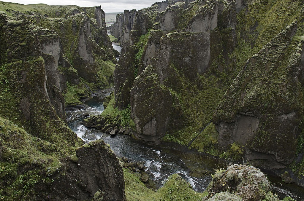 Most Breathtaking Canyons: Fjaðrárgljúfur Canyon, Iceland (source: wiki)