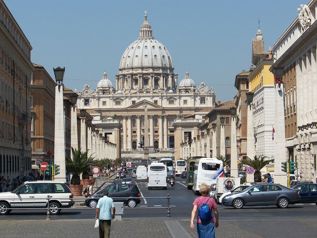 A maioria das igrejas famosas do mundo: a Basílica de São Pedro, Roma (fonte: wiki)