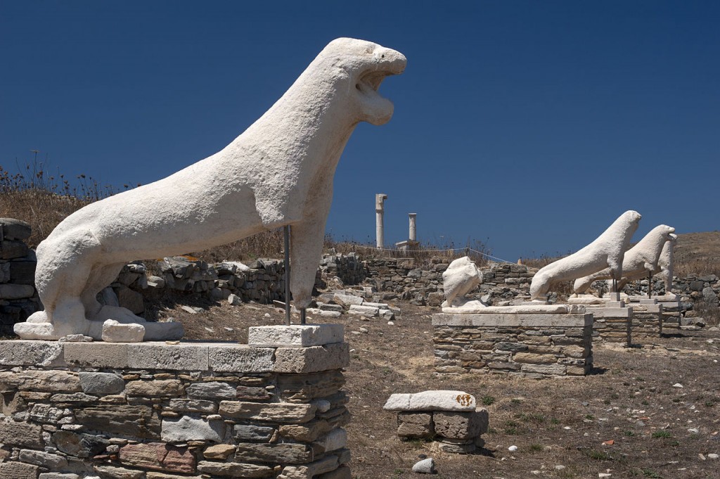  The Terrace of the Lions, Delos Island, Greece