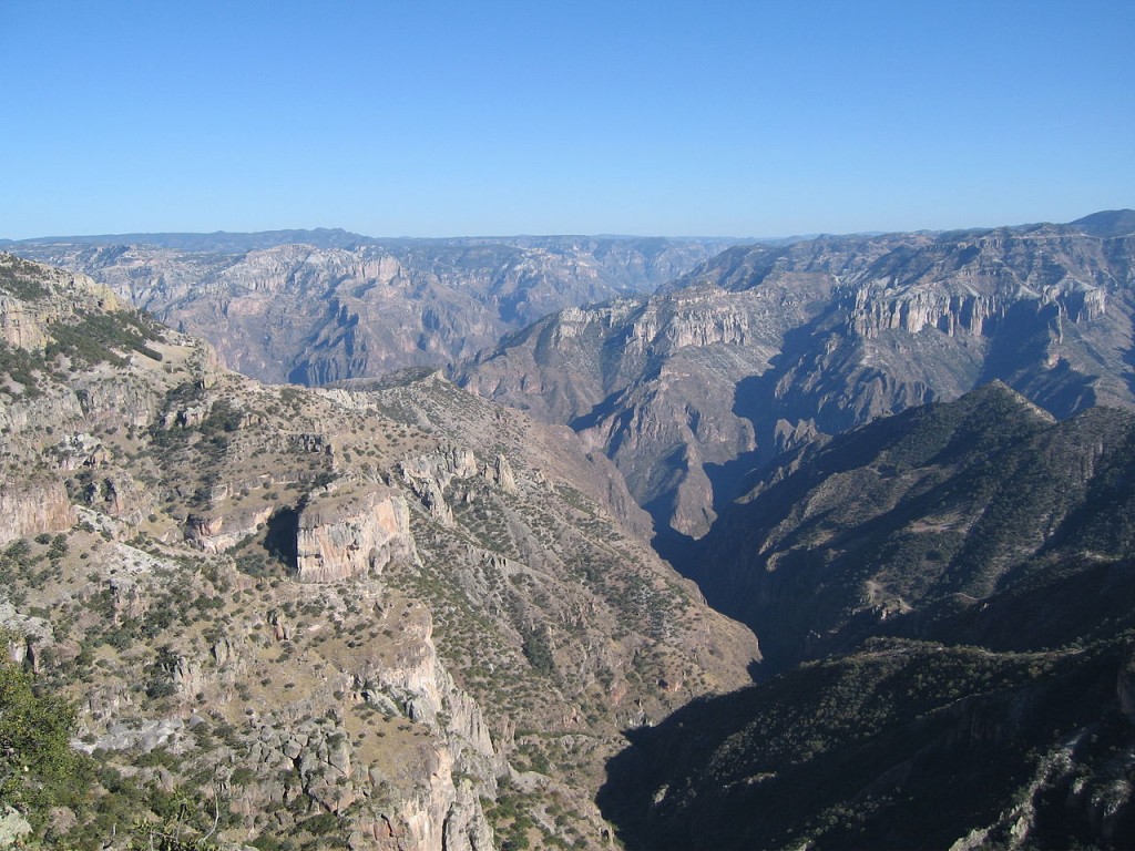 Most Breathtaking Canyons: Copper Canyon, Mexico (source: wiki)