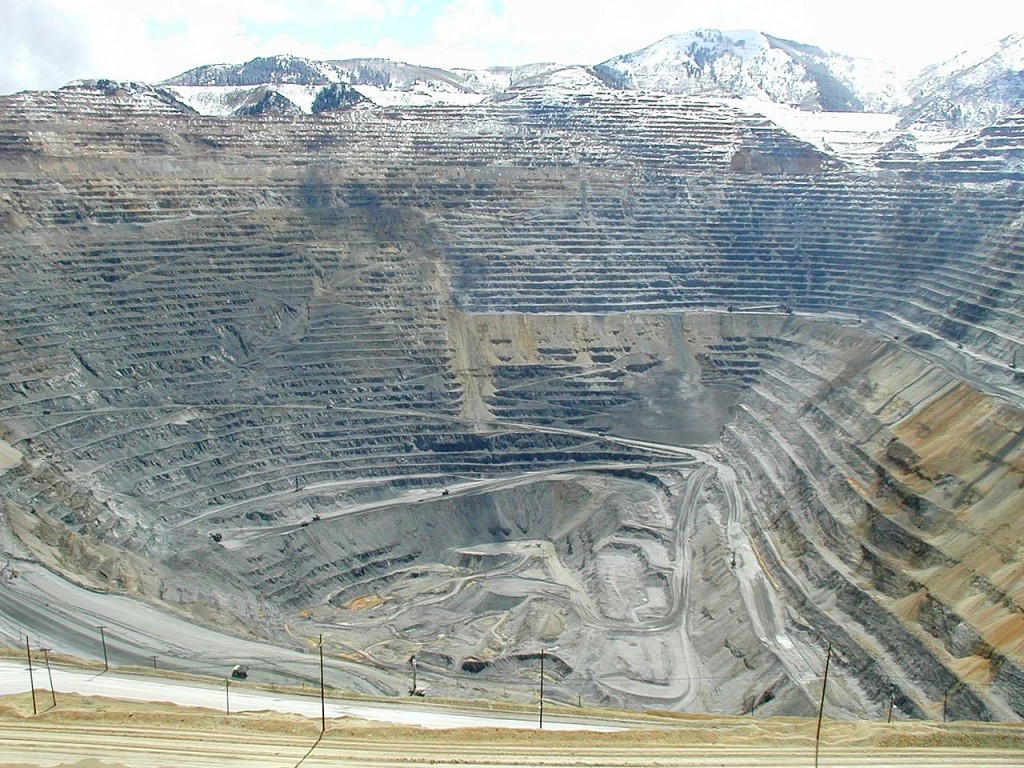 Most Incredible Open-Pit Mines: Bingham Canyon Mine (source: wiki)