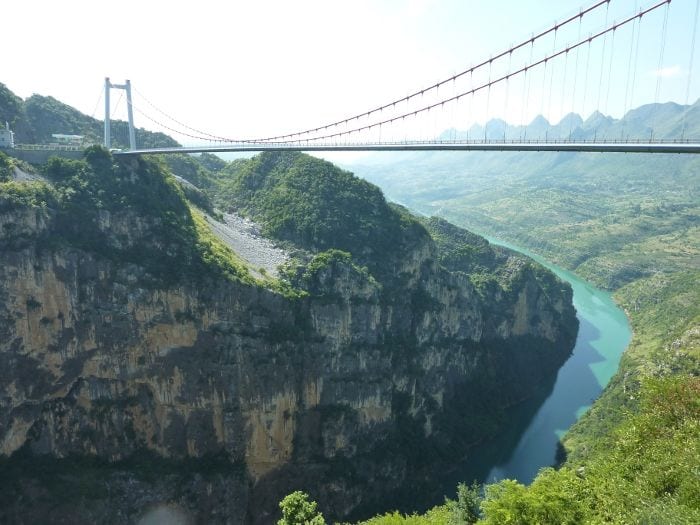 Highest Bridges: Beipanjiang River 2003 Bridge, China