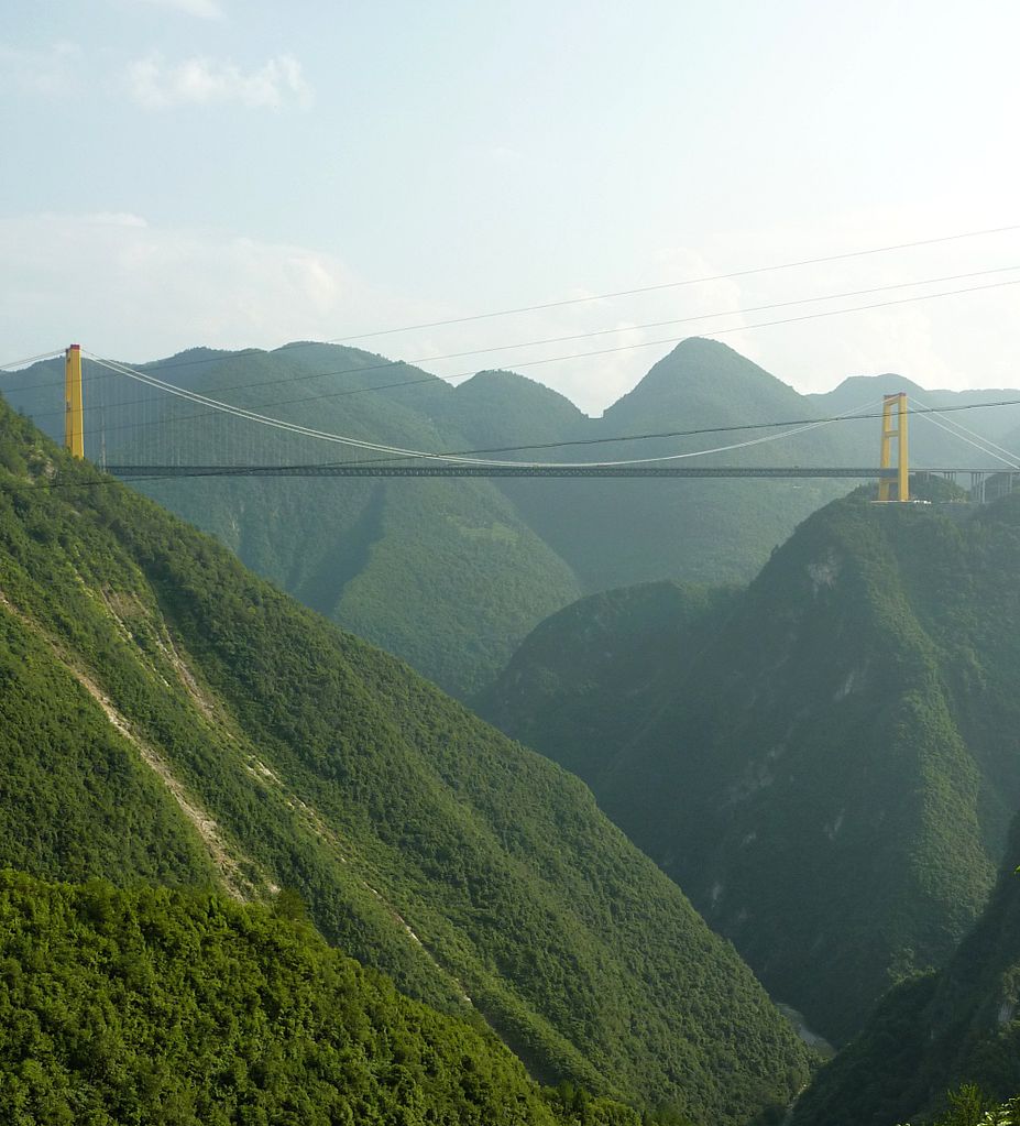 Highest Bridges: Sidu River Bridge, China (source: wiki)