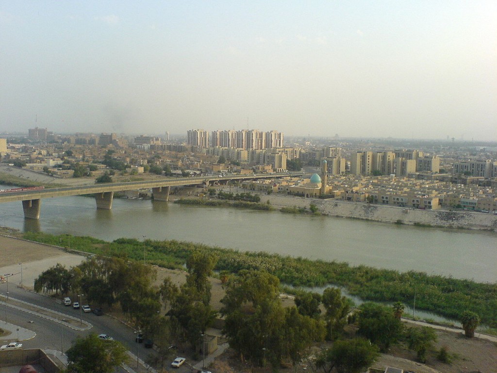 Baghdad, Iraq. Iraq produces 3.4 million oil barrels a day