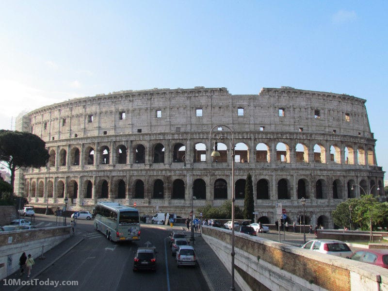 The Colosseum in Rome, known worldwide