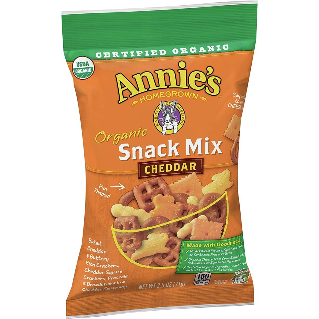Most Delicious Snacks to Bring on the Plane - Annie's Cheddar Snack Mix