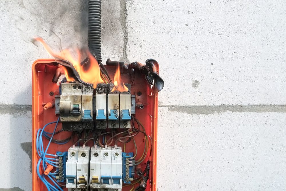 Most Common Causes of House Fires - electrical devices and systems
